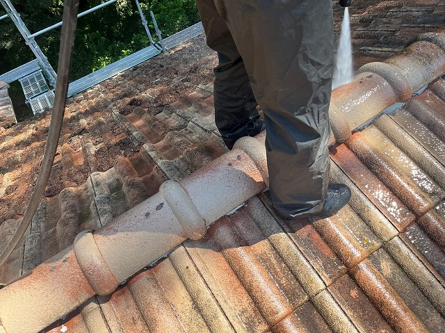 鳴沢村　屋根塗装工事